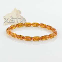 Polished wholesale amber bracelet
